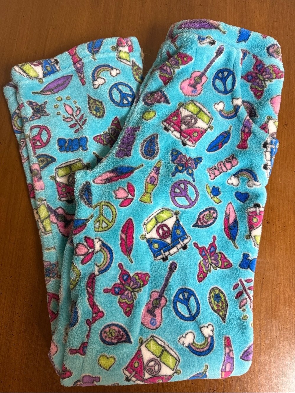 Candy Pink Kids Fleece Pajama Pants with Fun Print